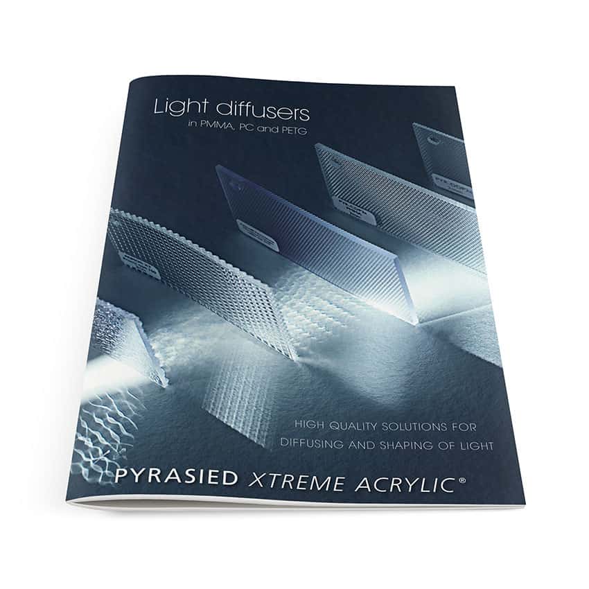 Ontwerp brochure 'Light diffusers'